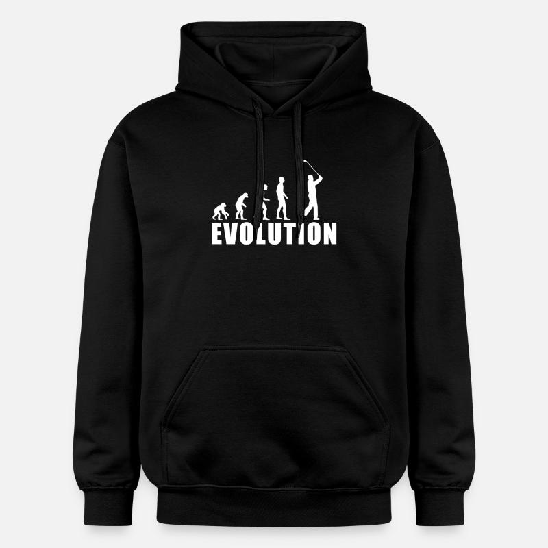 EVOLUTION GOLF Golfspieler Golfschläger Geschenk - Gildan Unisex Softstyle® Midweight Hoodie - Schwarz