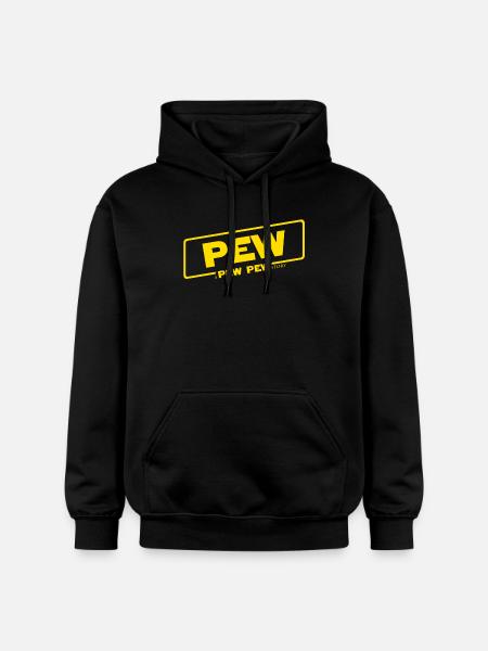 A Pew Pew Story - Gildan Unisex Softstyle® Midweight Hoodie - black