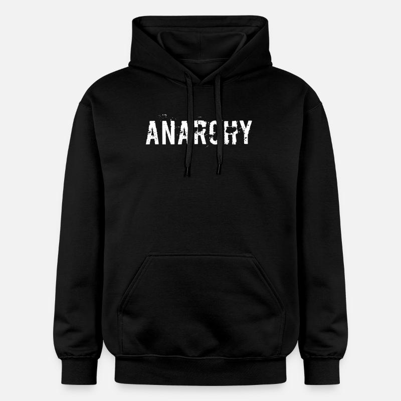 Anarquía - Sudadera con capucha unisex de peso medio Softstyle® de Gildan - negro