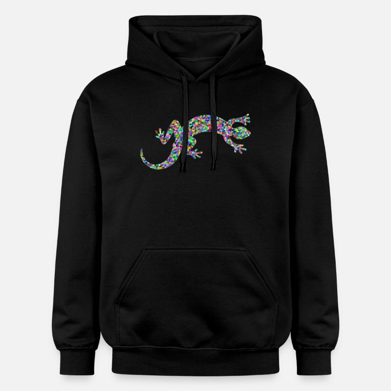 Gecko, salamandre, concours de modèles - Sweat à capuche Softstyle® Gildan Unisexe - noir