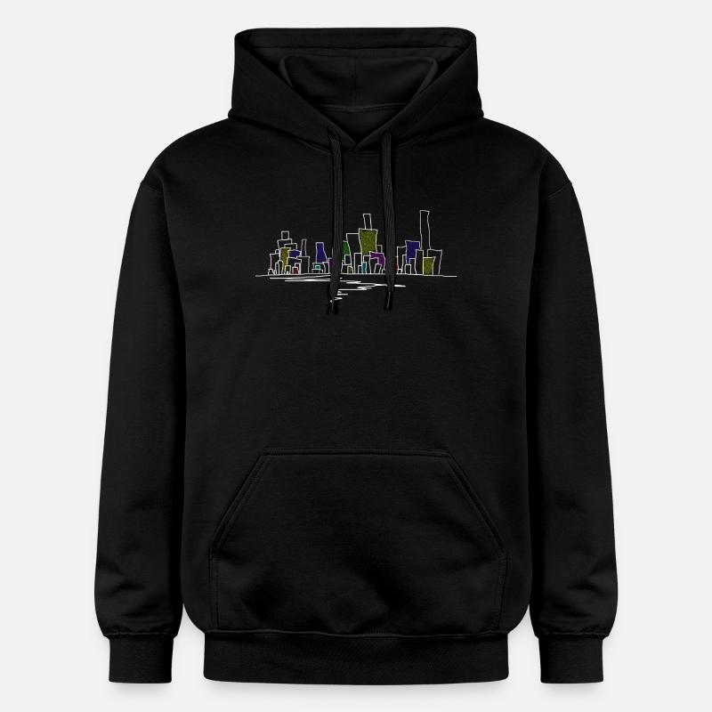 skyline - Sweat à capuche Softstyle® Gildan Unisexe - noir