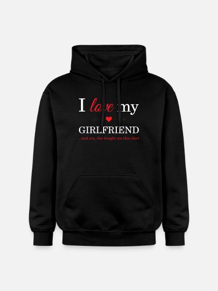 J'aime ma copine - Sweat à capuche Softstyle® Gildan Unisexe - noir