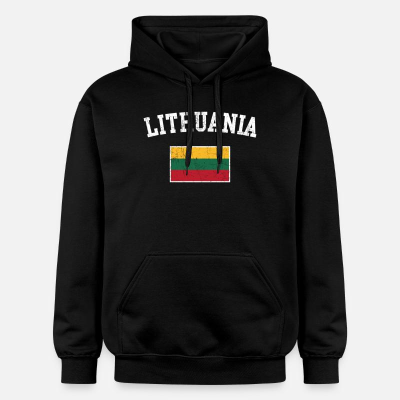 Drapeau lituanien - Sweat à capuche Softstyle® Gildan Unisexe - noir