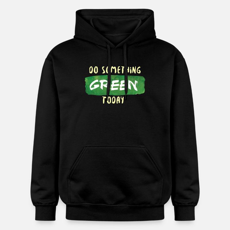 Do Something Green Today white - Sweat à capuche Softstyle® Gildan Unisexe - noir