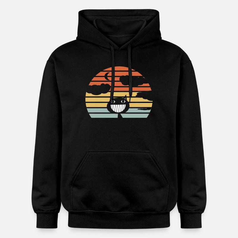 Chat marrant - Sweat à capuche Softstyle® Gildan Unisexe - noir