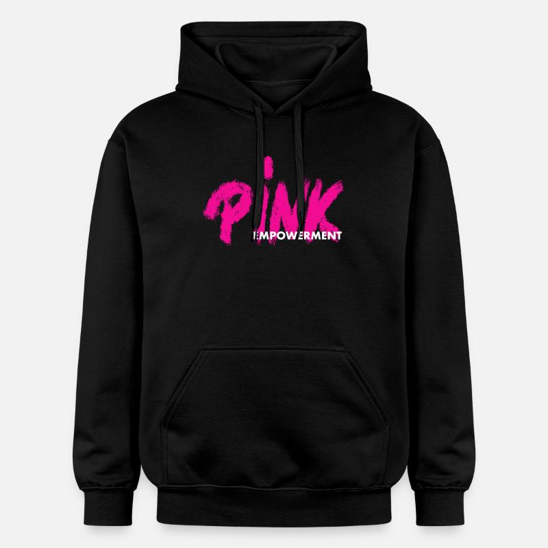 ROSE Empowerment / ruban rose - Sweat à capuche Softstyle® Gildan Unisexe - noir