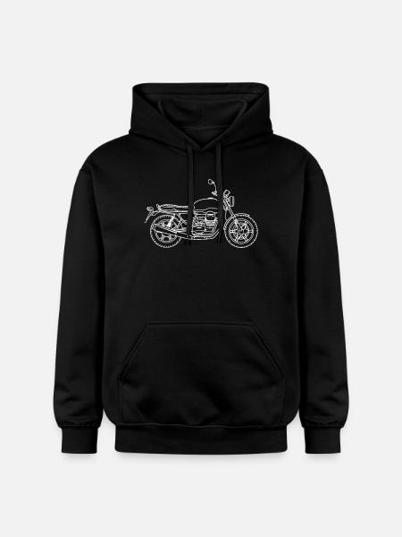Moto Guzzi v7 III Milan - Sweat à capuche Softstyle® Gildan Unisexe - noir