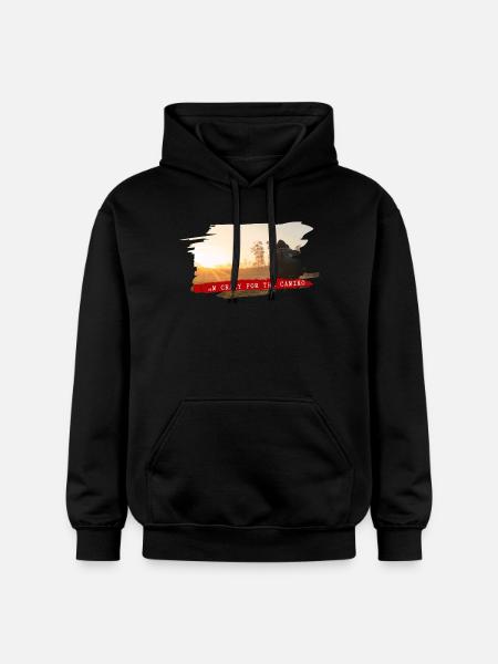 Fou pour le Camino - Sweat à capuche Softstyle® Gildan Unisexe - noir