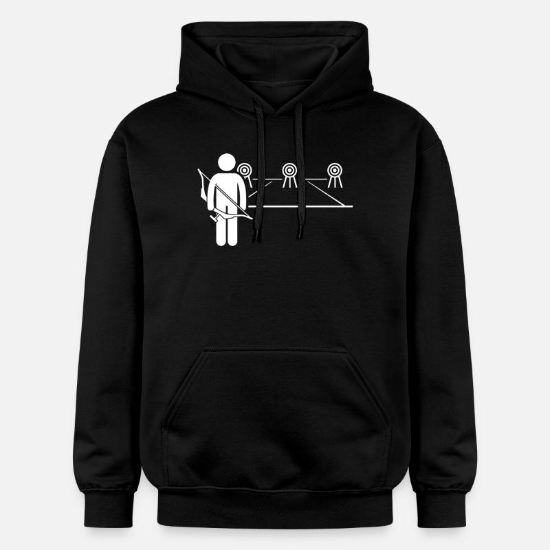 Tir à l’arc - Sweat à capuche Softstyle® Gildan Unisexe - noir