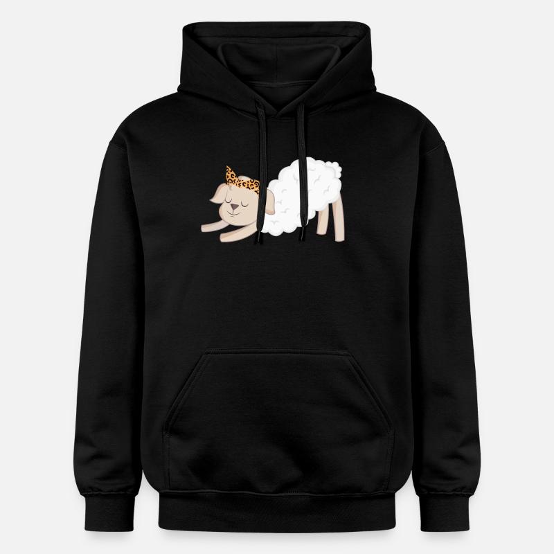 Pecora Pecora - Felpa con cappuccio unisex Softstyle® Gildan con grammatura media - nero