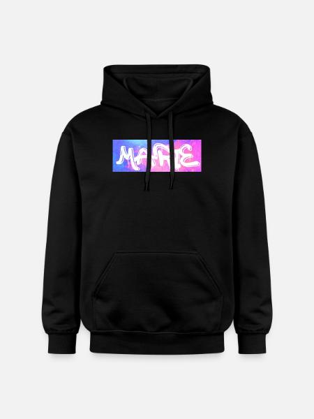 Marie Graffiti Neon Splash - Gildan Unisex Softstyle® Midweight Hoodie - Schwarz