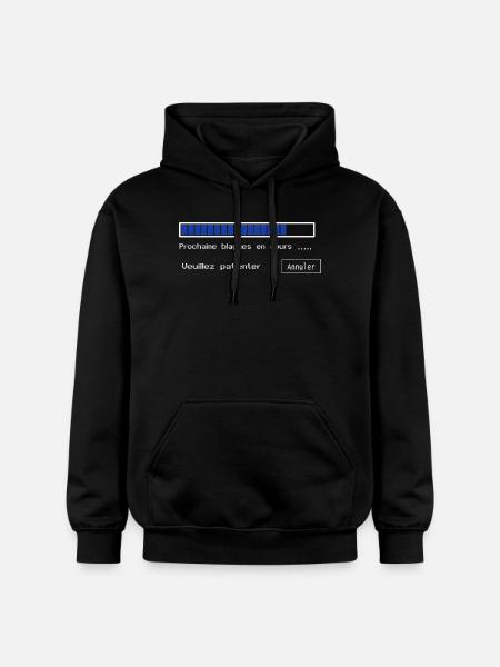 Blagues en cours - Sweat à capuche Softstyle® Gildan Unisexe - noir