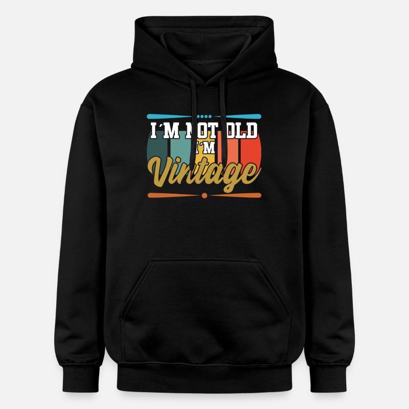Ich bin nicht alt textile Geschenkidee - Gildan Unisex Softstyle® Midweight Hoodie - Schwarz