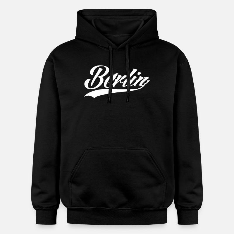 berlin berlingirl berlinermauer allemagne capitale - Sweat à capuche Softstyle® Gildan Unisexe - noir