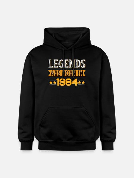 Legends Since 1984 Birthday Theme - Gildan Unisex Softstyle® Midweight Hoodie - black