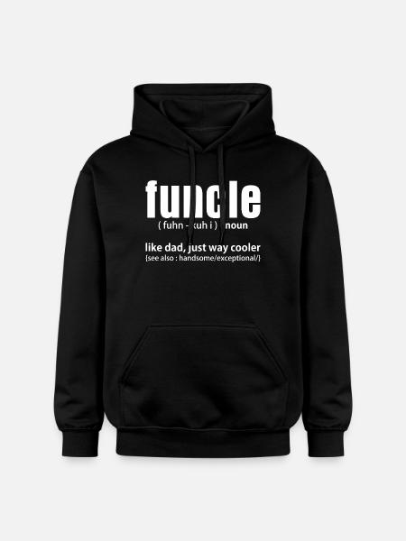 Funch Dad Definition Graphic Tee - Gildan Unisex Softstyle® Midweight Hoodie - black