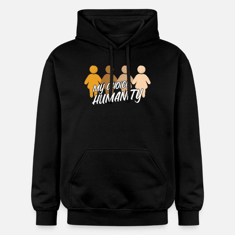 Liberté Amour Paix Déclaration - Sweat à capuche Softstyle® Gildan Unisexe - noir