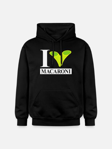J’adore les macaronis - Sweat à capuche Softstyle® Gildan Unisexe - noir