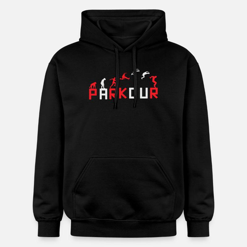Evolution of Running Sequence Design - Gildan Unisex Softstyle® Midweight Hoodie - black