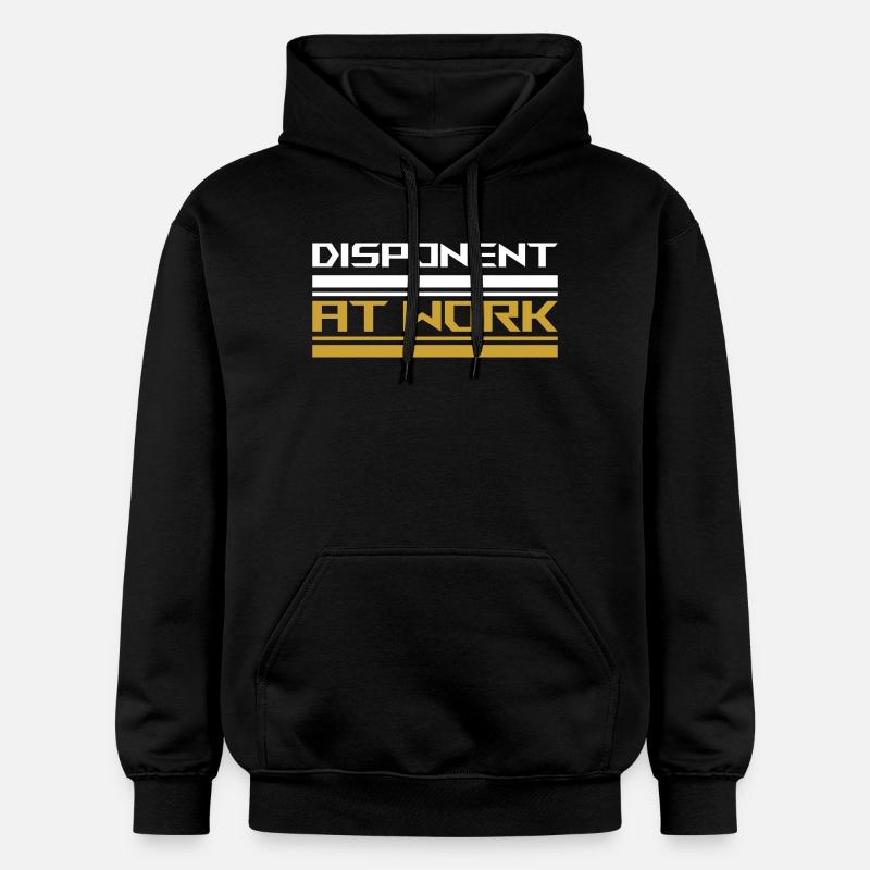 Disponent au travail blanc - Sweat à capuche Softstyle® Gildan Unisexe - noir