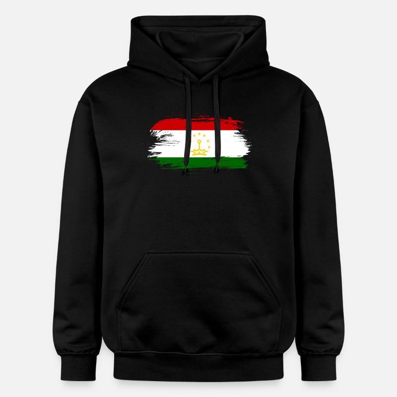 drapeau du Tadjikistan - Sweat à capuche Softstyle® Gildan Unisexe - noir