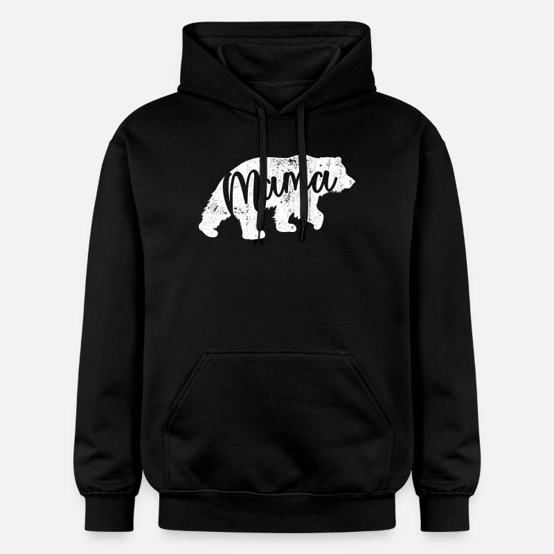 Mama Bear Script Logo - Sweat à capuche Softstyle® Gildan Unisexe - noir