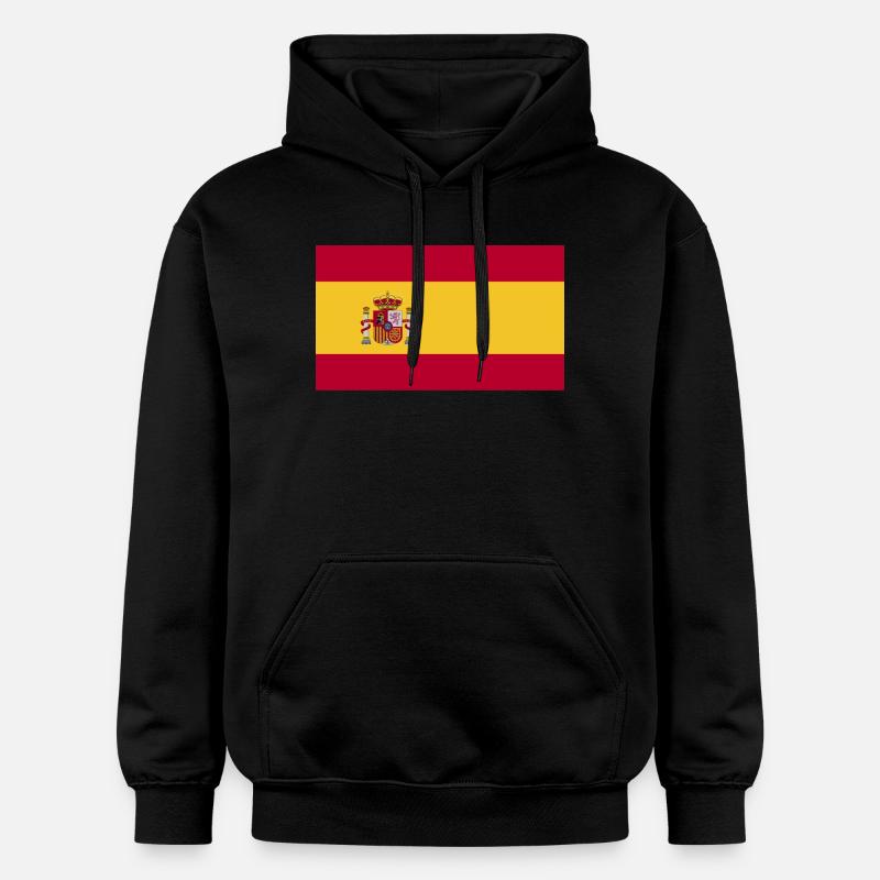 Drapeau de l’Espagne - Sweat à capuche Softstyle® Gildan Unisexe - noir