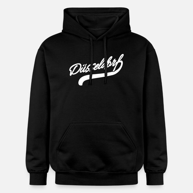 Düsseldorf Rétro - Sweat à capuche Softstyle® Gildan Unisexe - noir
