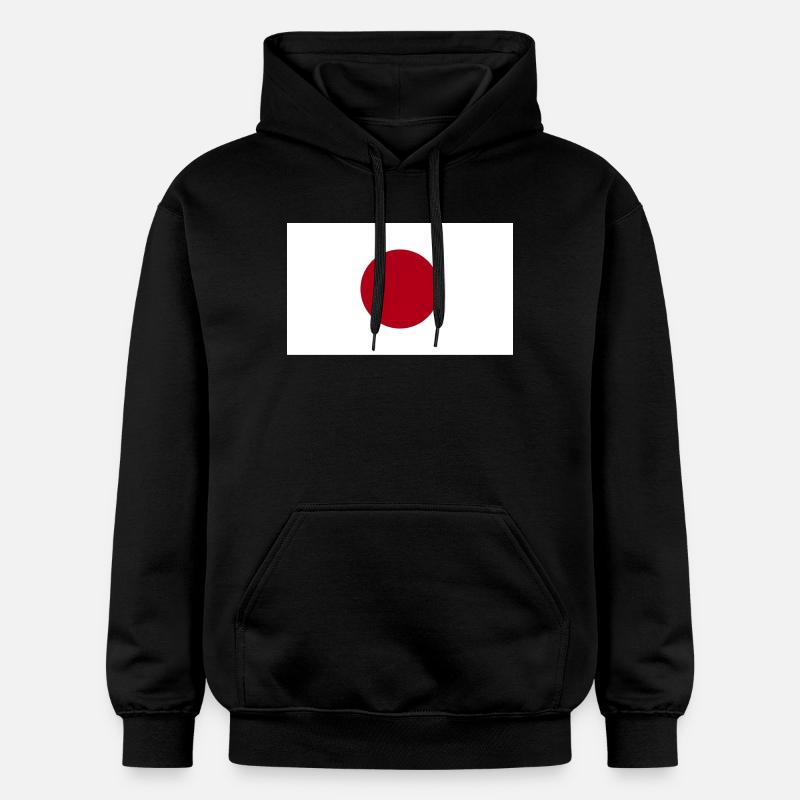 Drapeau national du Japon - Sweat à capuche Softstyle® Gildan Unisexe - noir