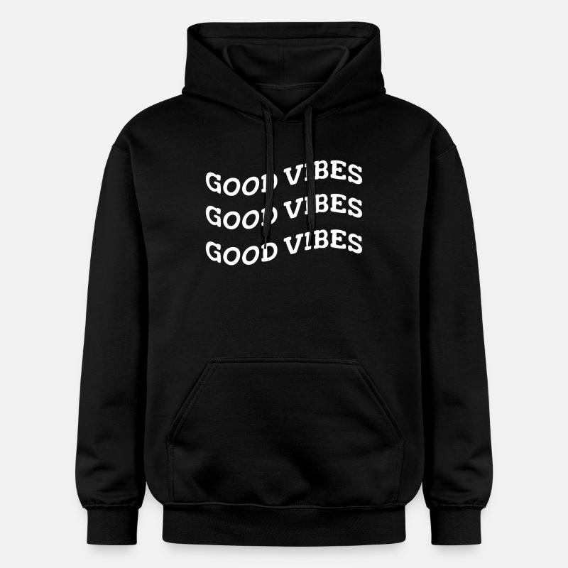 good vibes - Sweat à capuche Softstyle® Gildan Unisexe - noir
