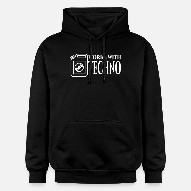 Techno Carburant - Sweat à capuche Softstyle® Gildan Unisexe - noir