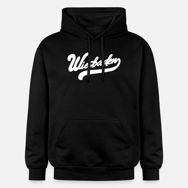 Wiesbaden Rétro - Sweat à capuche Softstyle® Gildan Unisexe - noir
