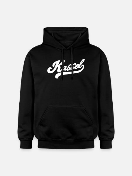 Kassel Retro - Gildan Unisex Softstyle® Midweight Hoodie - black
