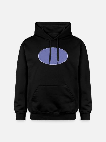 Oval Background Dirty Purple - Gildan Unisex Softstyle® Midweight Hoodie - black