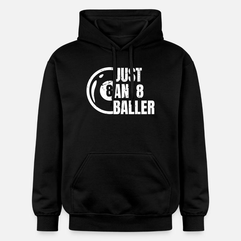 8 joueurs de billard - Sweat à capuche Softstyle® Gildan Unisexe - noir