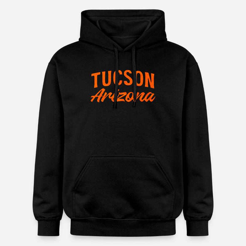 Tucson, Arizona Script Rétro - Sweat à capuche Softstyle® Gildan Unisexe - noir