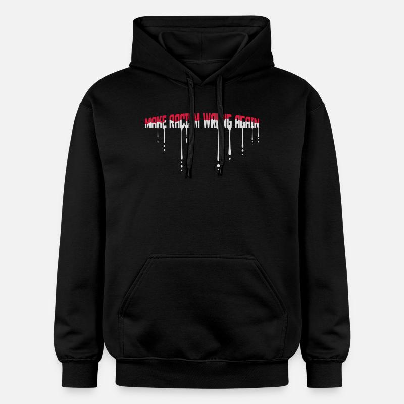 Rendre le racisme répréhensible - Sweat à capuche Softstyle® Gildan Unisexe - noir