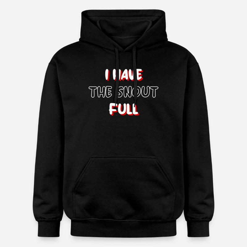 J’ai le museau plein - Sweat à capuche Softstyle® Gildan Unisexe - noir