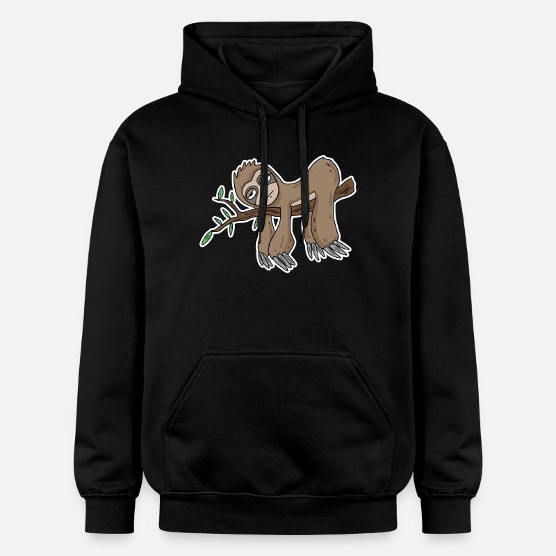 Faultier - Gildan Unisex Softstyle® Midweight Hoodie - Schwarz