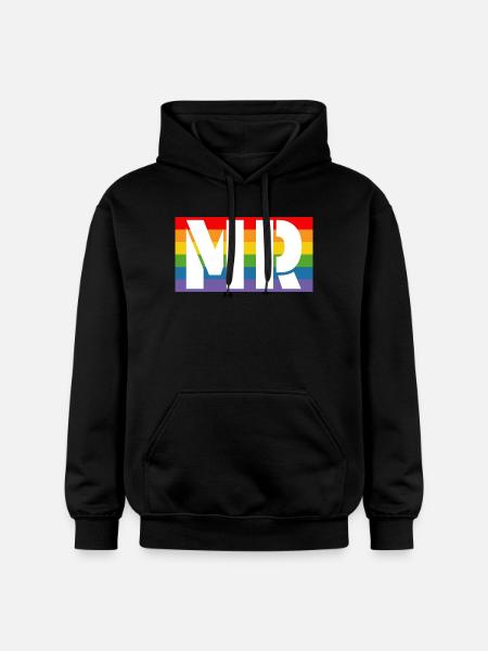 Chemise arc-en-ciel MR - Sweat à capuche Softstyle® Gildan Unisexe - noir