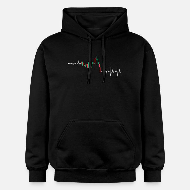 Cadence néon pulsée - Sweat à capuche Softstyle® Gildan Unisexe - noir