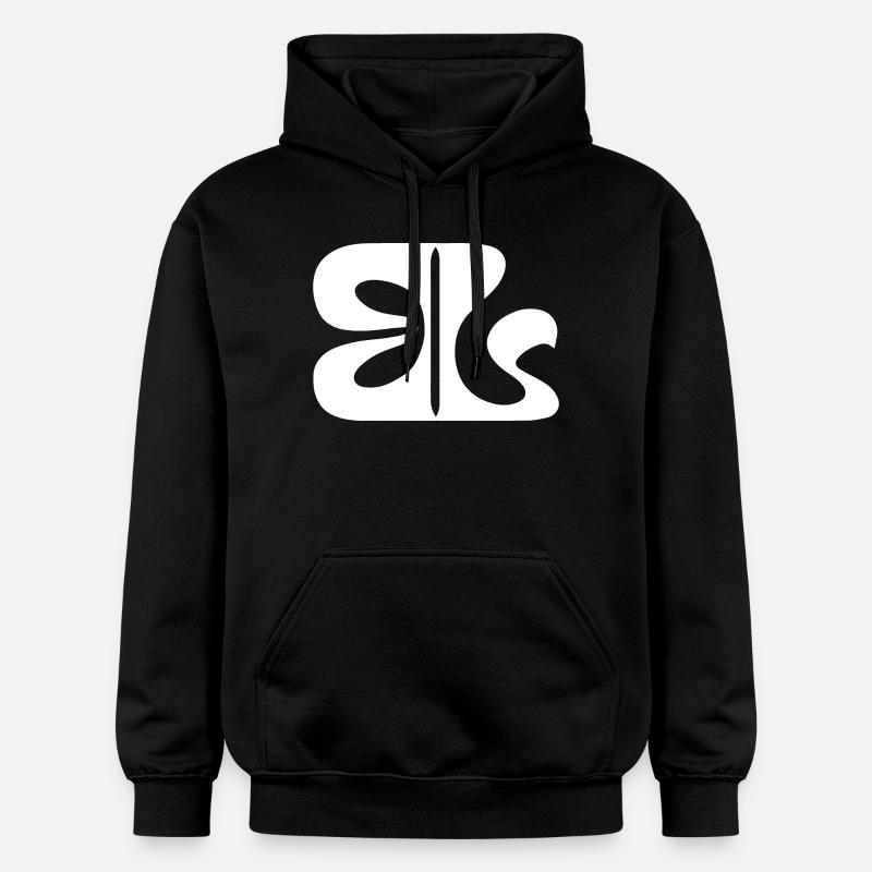 Logo blanc - Sweat à capuche Softstyle® Gildan Unisexe - noir