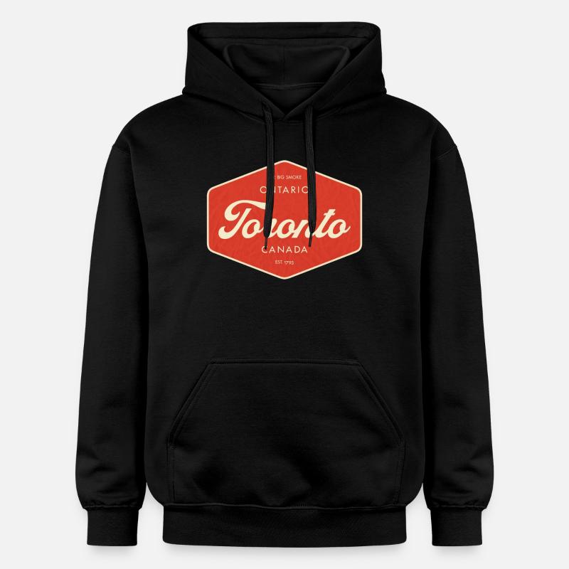Toronto Retro Schild - Gildan Unisex Softstyle® Midweight Hoodie - Schwarz