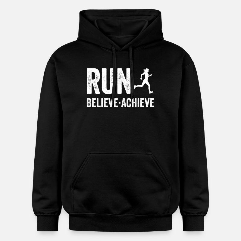 Marathon - Courir. Croire. Accomplir. - Sweat à capuche Softstyle® Gildan Unisexe - noir
