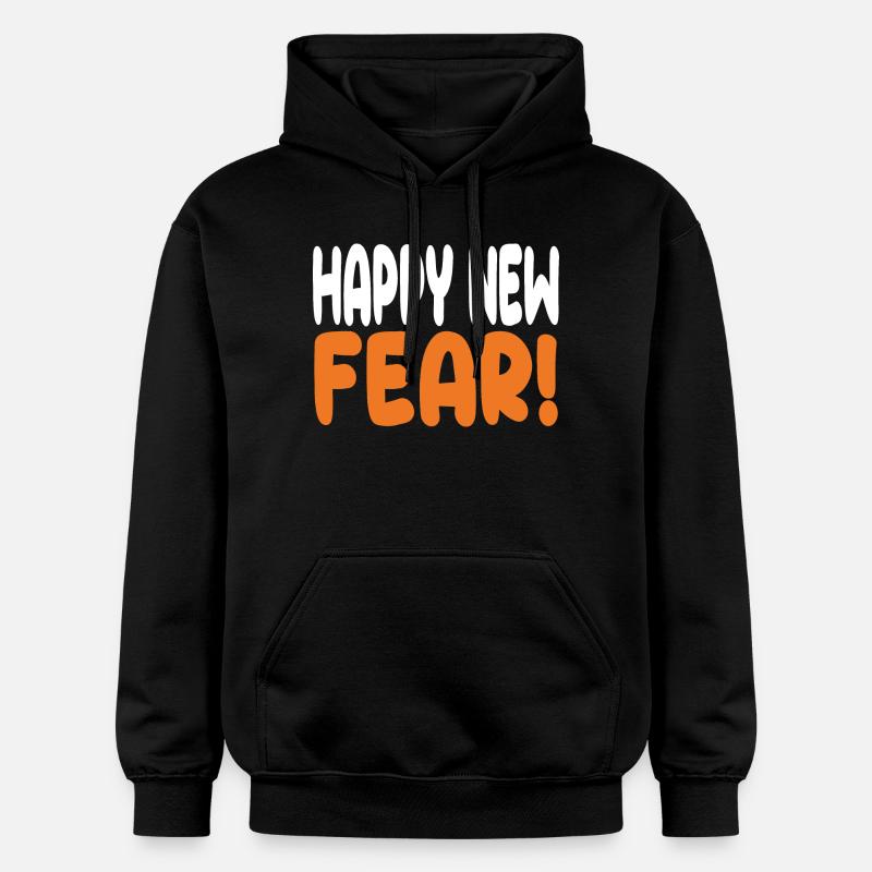 Frohe neue Angst! - Gildan Unisex Softstyle® Midweight Hoodie - Schwarz