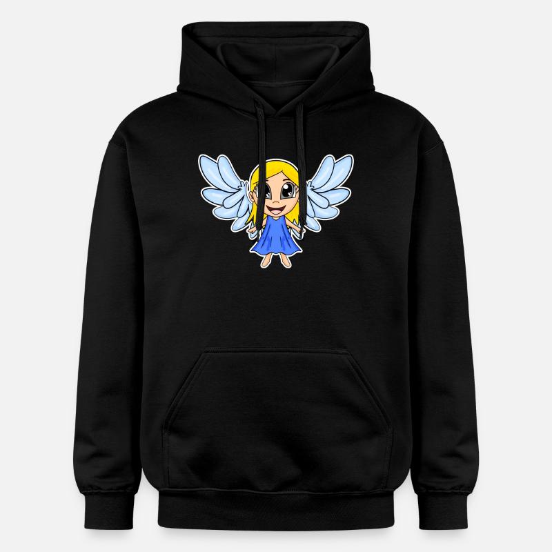 Ailes de fille d’ange - Sweat à capuche Softstyle® Gildan Unisexe - noir