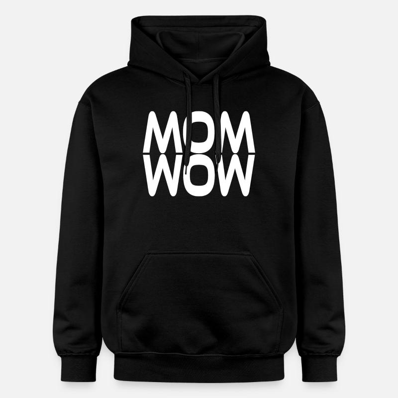 Mama ist wow - Gildan Unisex Softstyle® Midweight Hoodie - Schwarz