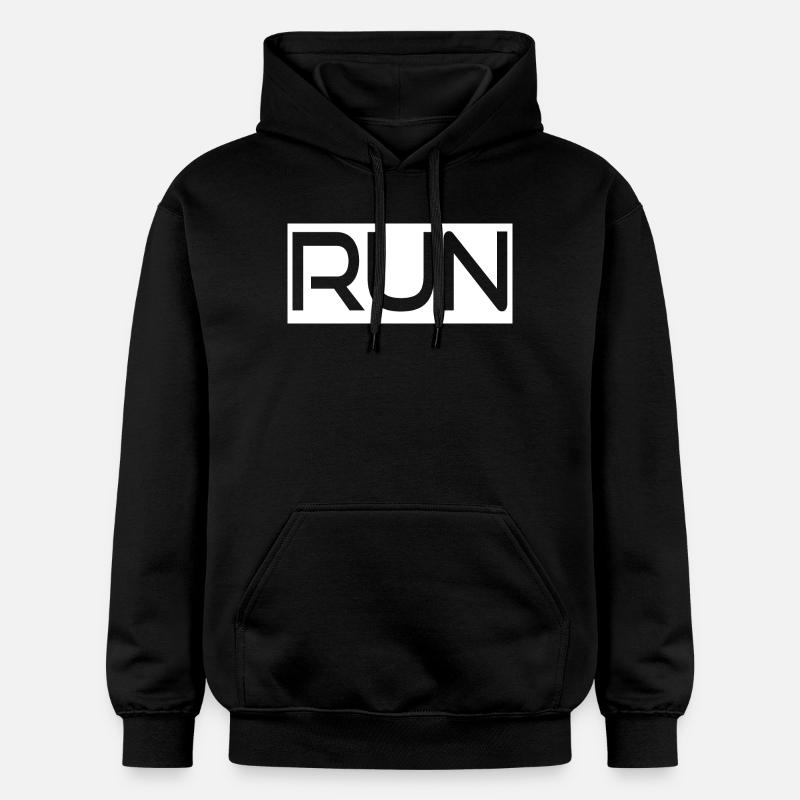Courir - Sweat à capuche Softstyle® Gildan Unisexe - noir
