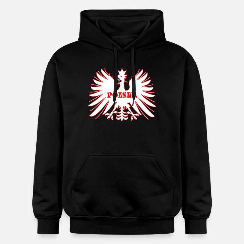 Aigle polonais - Sweat à capuche Softstyle® Gildan Unisexe - noir