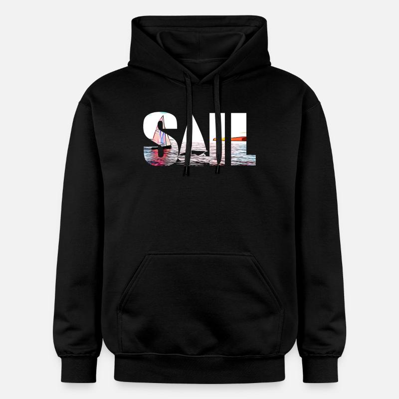 SAIL - Sweat à capuche Softstyle® Gildan Unisexe - noir